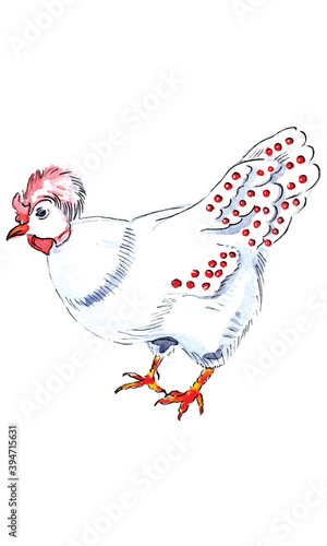 French Hen for 12 Days of Christmas Charms