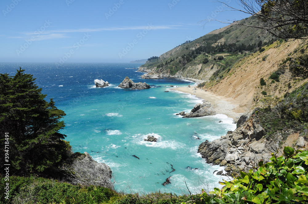 Fototapeta premium Julia Pfeiffer Burns State Park, Big Sur, California