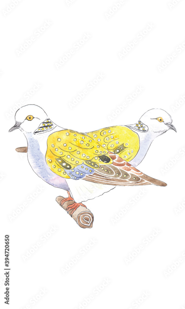 Turtle Dove for 12 Days of Christmas Charms Stock Vector | Adobe Stock