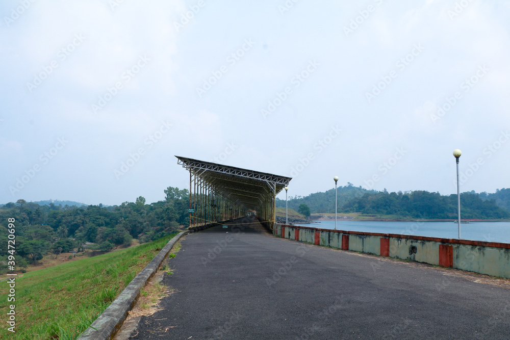 Solar panels at Banasura Sagar dam, Wayanad, Kerala