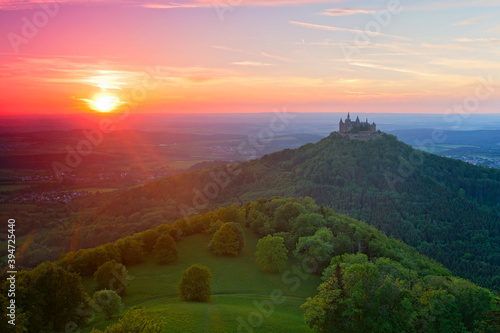Burg Hohenzollern im Sommer, Deutschland