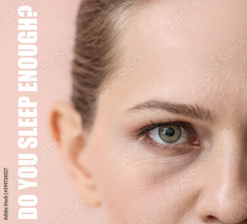 Portrait of woman with unde...