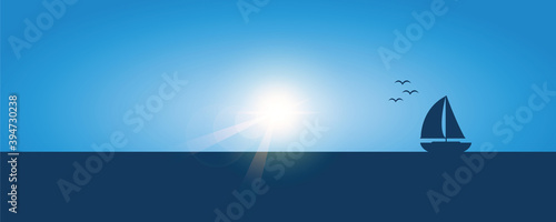 yacht marine sailboat on the sea vector illustration EPS10