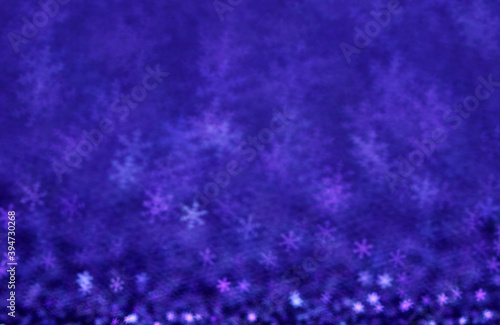 Abstract blue background with snowflakes