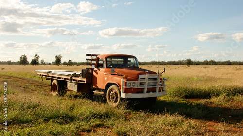 old truck in the field