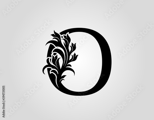 Monogram Letter O Luxury Logo Icon, Vintage Deco O Letter Vector Design.