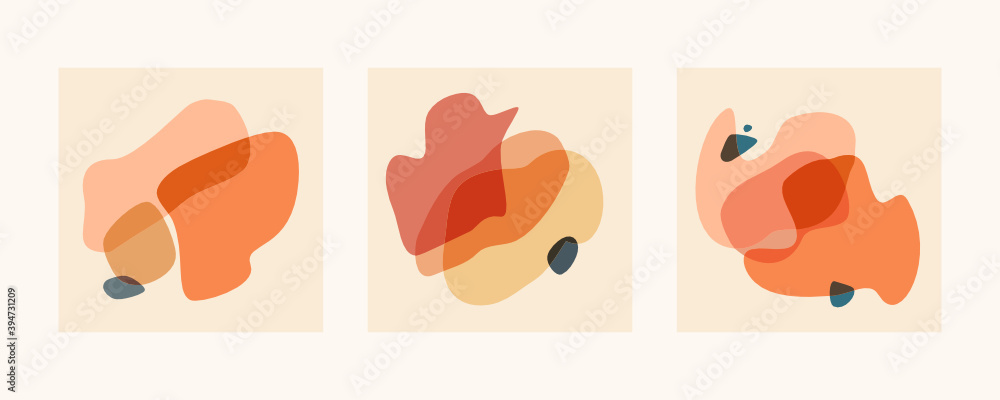 Abstract templates for social media post, logo, branding, business card, invitation, print, flyer or presentation.Flat organic forms compositions set. Liquid flowing overpaling shapes. Vector.
Abstract templates for social media post, logo, branding, business card, invitation, print, flyer or presentation.Flat organic forms compositions set. Liquid flowing overpaling shapes. Vector.
