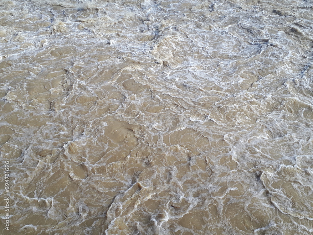 Obraz premium Water, reflex, river, waves, foam