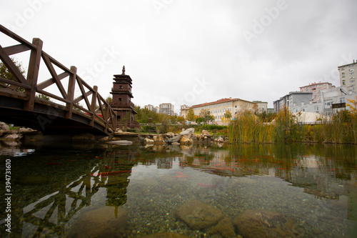 It is one of the largest urban parks in Istanbul, established in Beylikdüzü with a size of 1 million square meters. Japanese garden and many event areas available photo