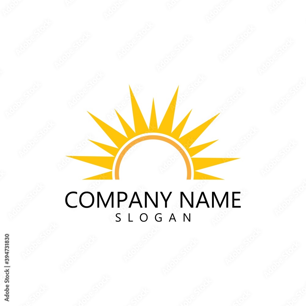 Fototapeta premium sun illustration logo