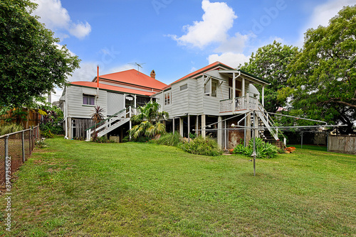 Old Colonial Queenslander house built in 1889 Australian heritage photo