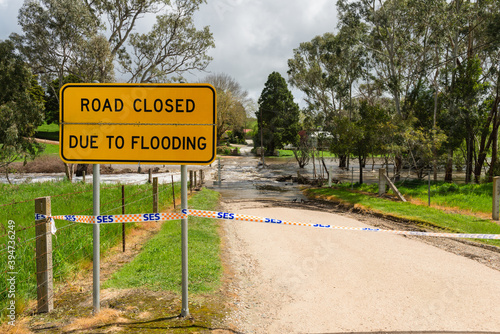 road closed due to flooding