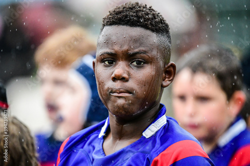 Junior rugby union player of African descent