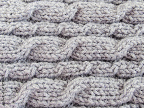 Close up of knitted wool. 
