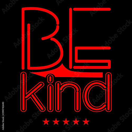 Be kind vector design