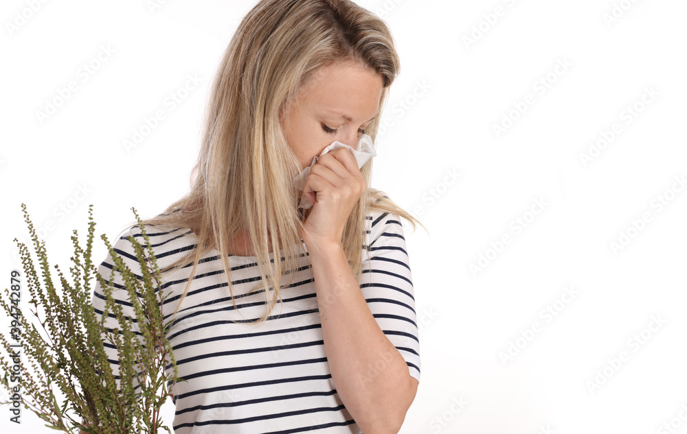 Ragweed / Ambrosia Pollen Allergy concept. Ragweed / Ambrosia Pollen Allergy concept.