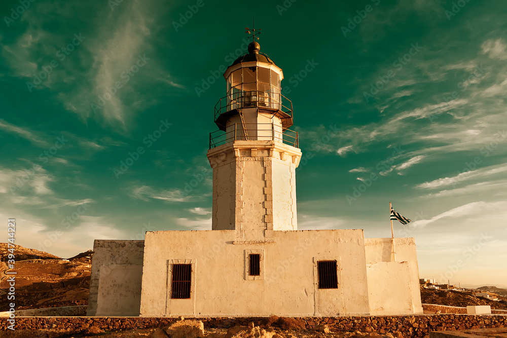 Faros armenistis lighthouse in mykonos