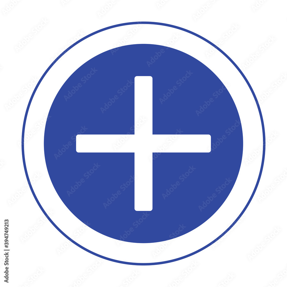 Obraz premium Isolated add button online digital marketing colorful icon in white background- Vector