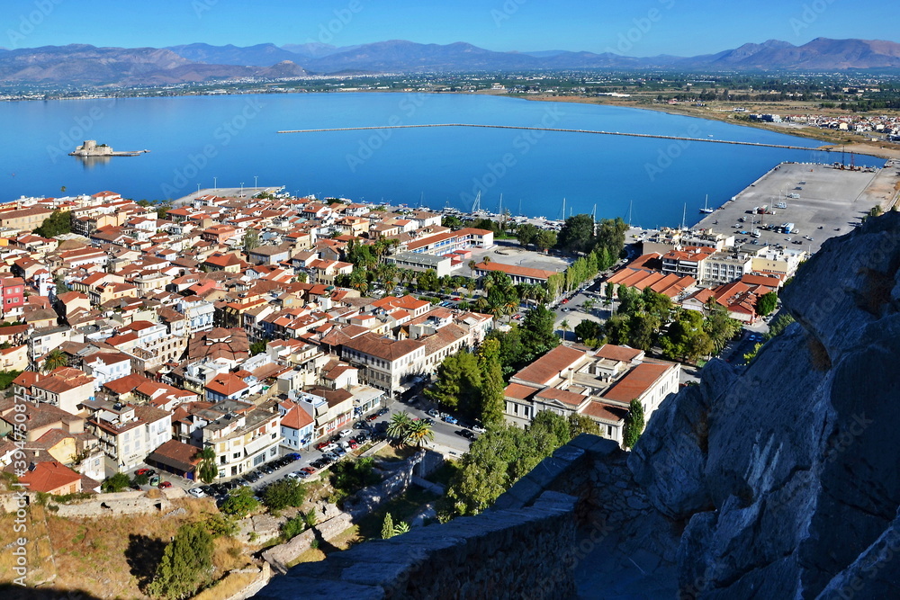 Greece-view of the city of Nafplio
