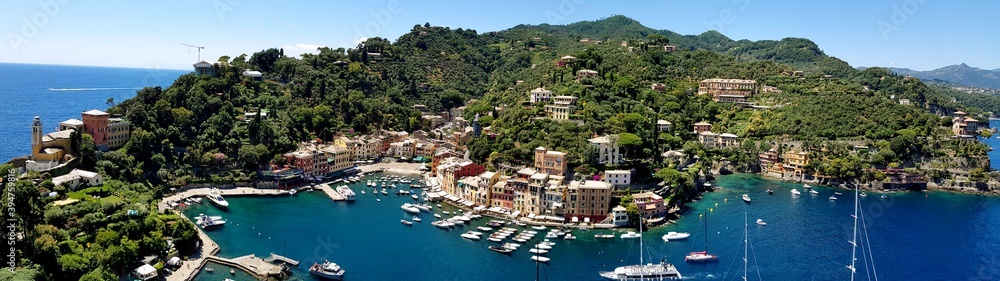 Bay view of Portofino Italy