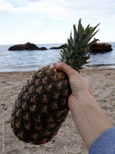 pineapple on the beach