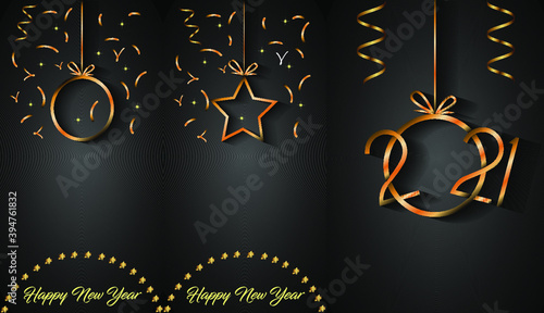 2021 Happy New Year background for your seasonal invitations, festive posters, greetings cards.
