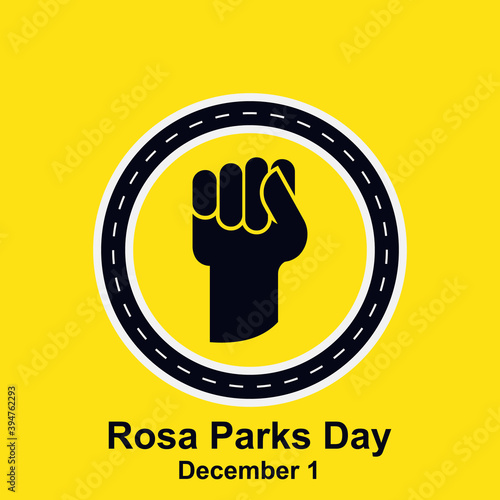 Rosa Parks Day vector illustration. Montgomery bus boycott concept.