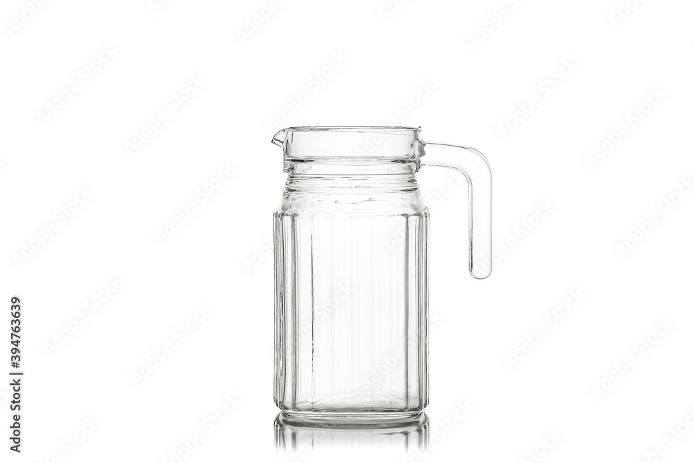 Empty water decanter isolated on white background Empty water decanter isolated on white background