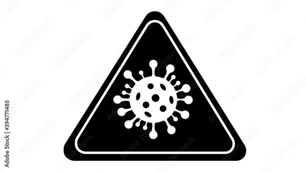 Coronavirus 2019-nCoV. Corona road sing virus , motion vector animated Coronavirus 2019-nCoV. Corona road sing virus , motion vector animated