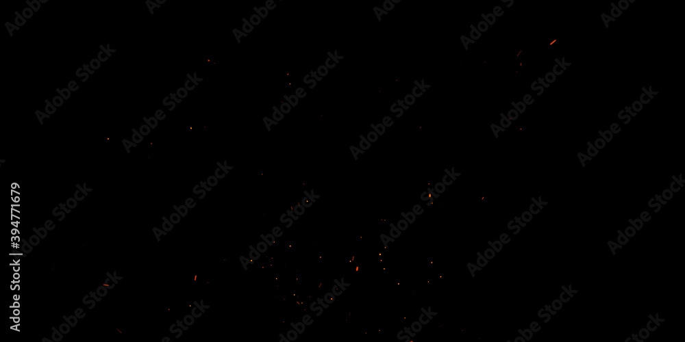 Fire Embers Stock Image In Black Background Fire Embers Stock Image In Black Background