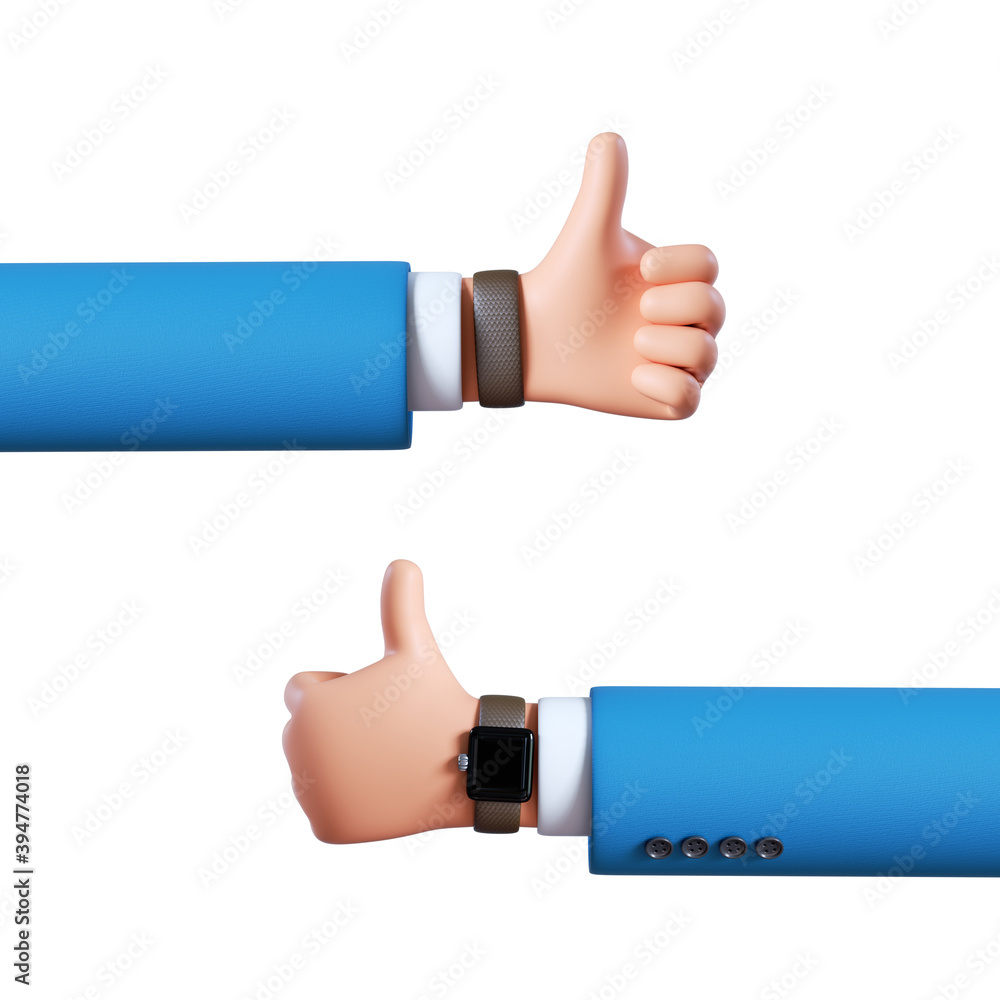 3d render, cartoon character businessman hand thumb up, like gesture isolated on white background, professional approval concept 3d render, cartoon character businessman hand thumb up, like gesture isolated on white background, professional approval concept