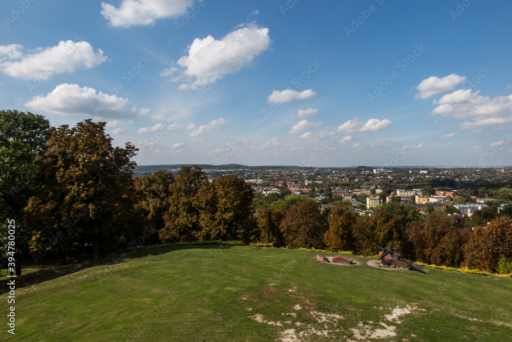 Panorama of the city of Chelm in eastern Poland,