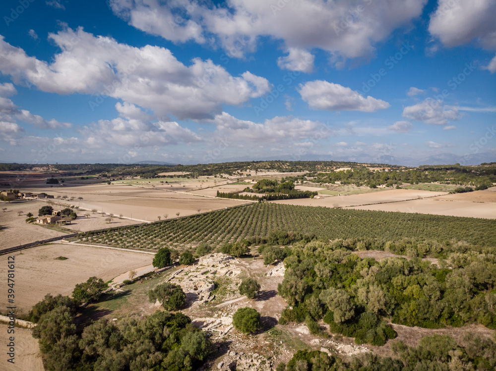 Naklejka premium Son Fornés site, Montuiri, built in the Talayotic period (10th century BC), Mallorca, Balearic Islands, Spain