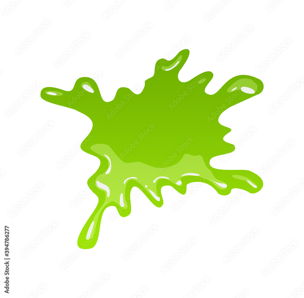 Green slime. Goo blob splashes, toxic dripping mucus. Slimy splodge and drops, liquid borders. Cartoon isolated vector decorative forms of playing blotch. Snot Green slime. Goo blob splashes, toxic dripping mucus. Slimy splodge and drops, liquid borders. Cartoon isolated vector decorative forms of playing blotch. Snot