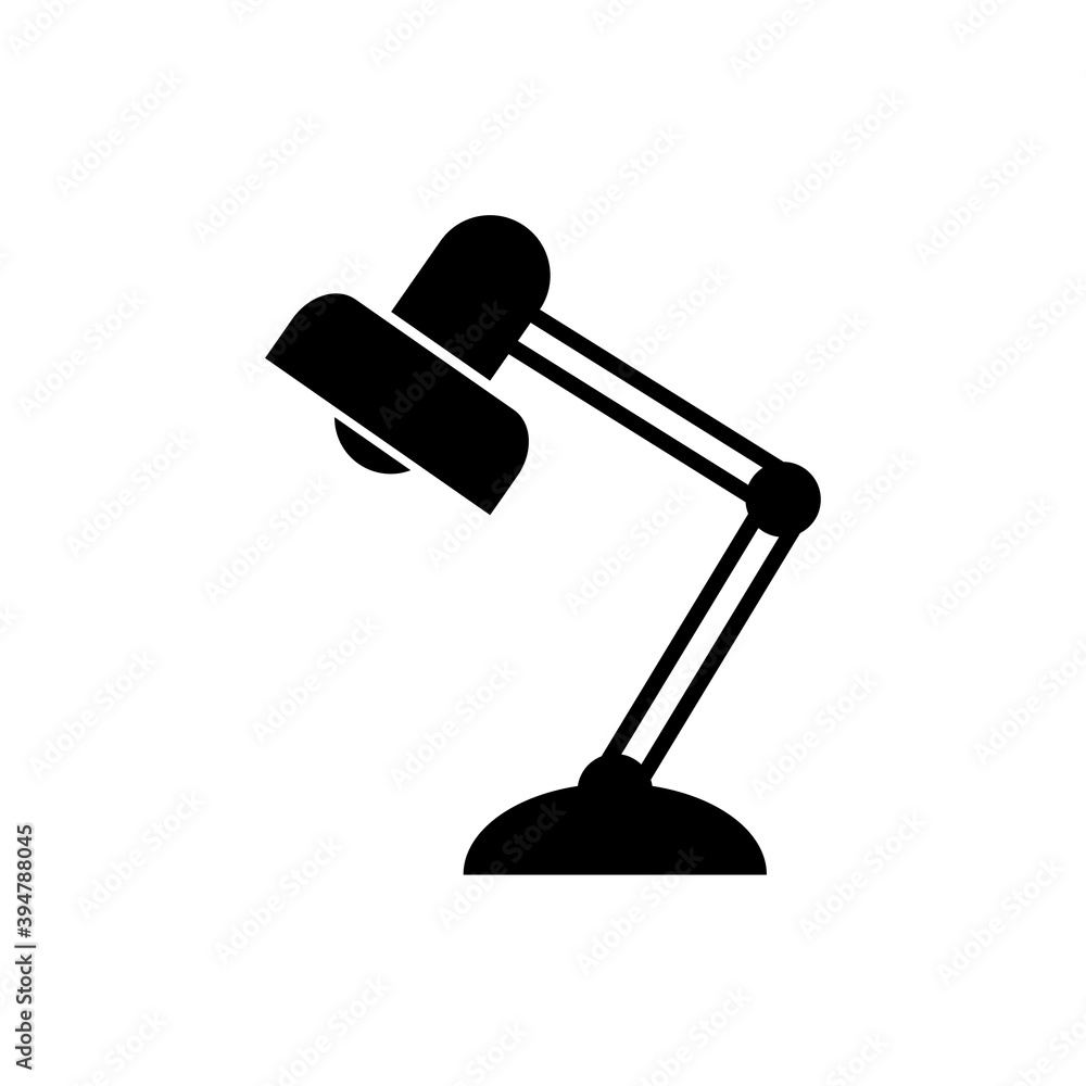 Table lamp icon, logo isolated on white background Table lamp icon, logo isolated on white background