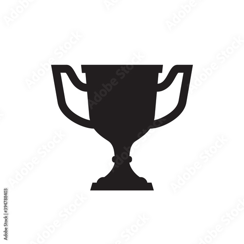 Award winner black icon design. Champion sign. Leadership happy successful. Victory prize tropy graphic design symbol. Vector illustration. 