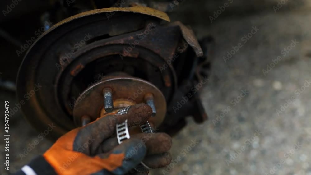 breakage of the anti-lock braking system ring abs. breakage of the anti-lock braking system ring abs.