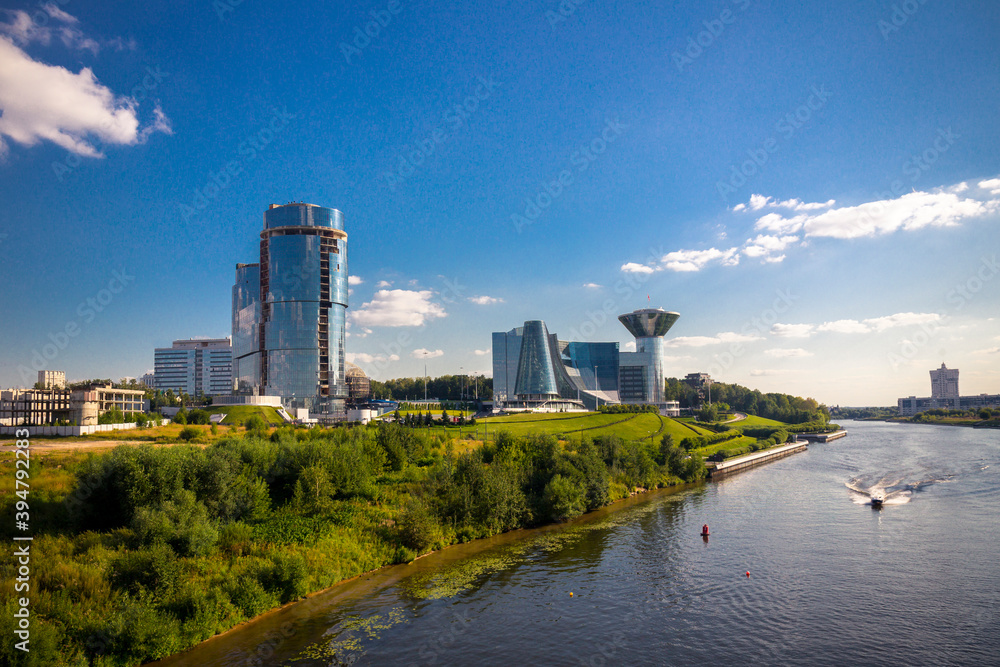 Modern cityscape with government building of Moscow Region Modern cityscape with government building of Moscow Region