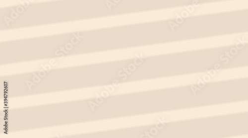 Vector diagonal lines illustration. Soft natural realistic Sail Champagne color shadow effect background. Window jalousie blinds and overlay shading on the floor
