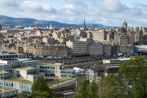 Amazing view of Edinburgh from Calton Hill, Scotland