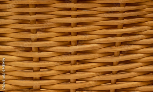 horizontal weaving. natural vine of light beige color.