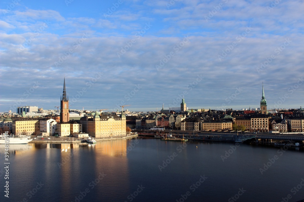 Gamla Stan, Stockholm, viewed from Monteliusvägen.
