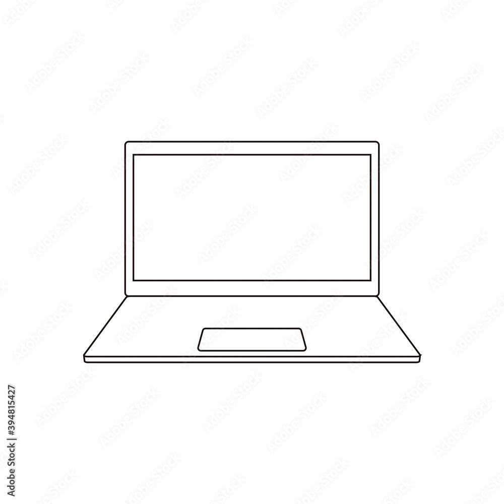 laptop icon vector. tecnology symbol laptop icon vector. tecnology symbol