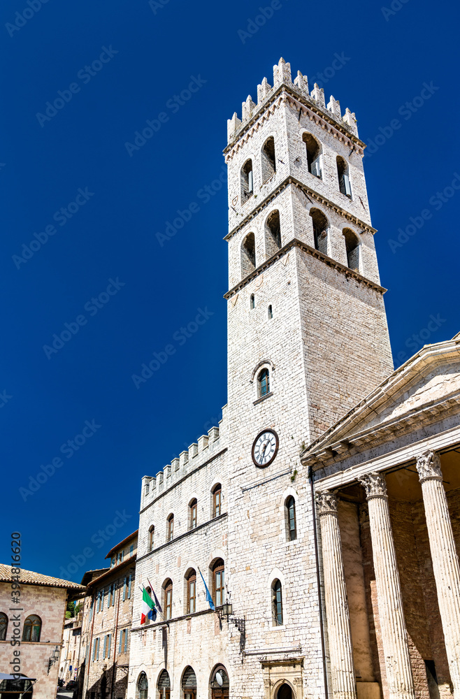 Torre del Popolo in Assisi - Umbria, Italy