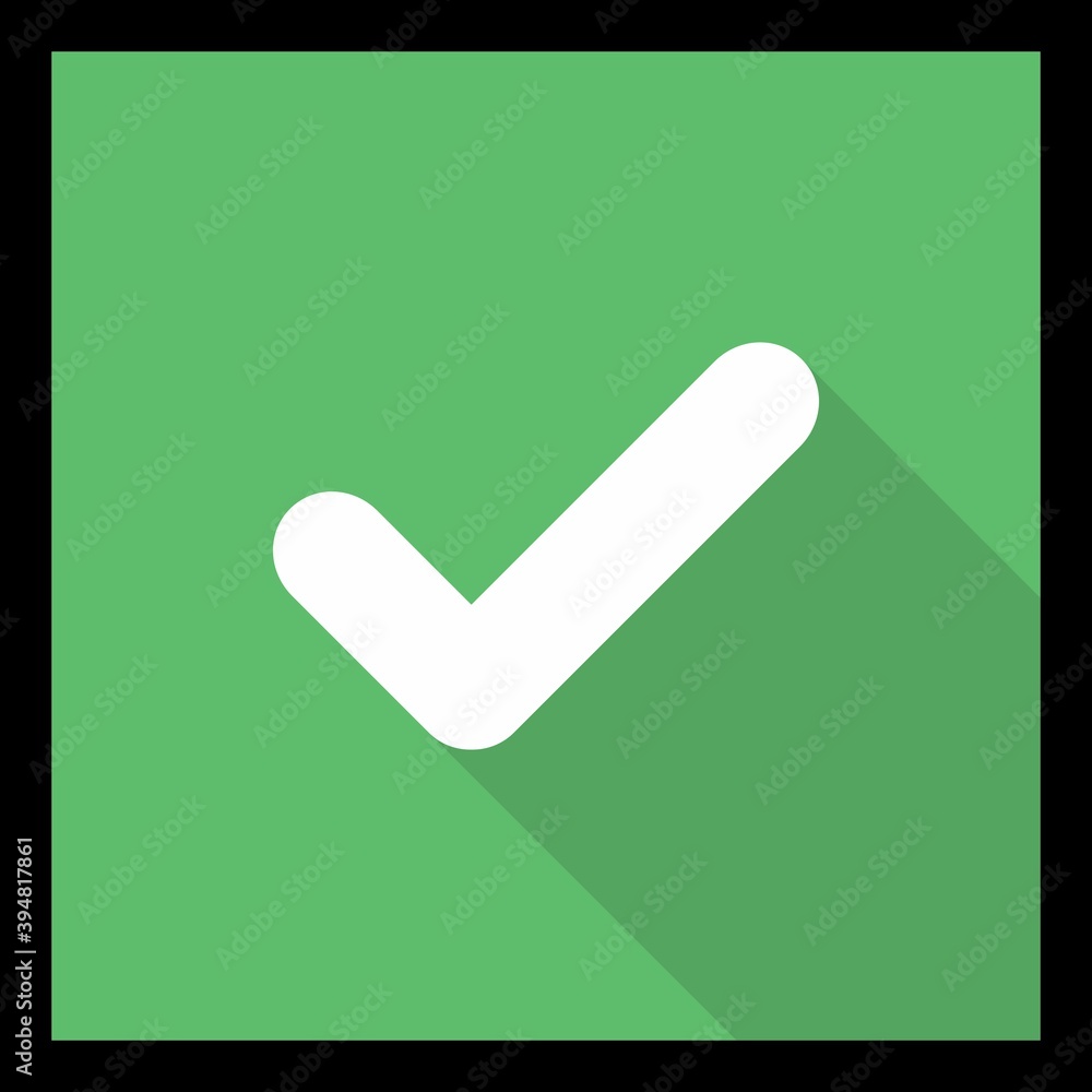Check marks, Tick marks, Accepted, Approved, Yes, Correct, Ok, Right Choices, Task Completion, Voting. - vector mark symbols in green. Black stroke and shadow design. Isolated icon. Check marks, Tick marks, Accepted, Approved, Yes, Correct, Ok, Right Choices, Task Completion, Voting. - vector mark symbols in green. Black stroke and shadow design. Isolated icon.
