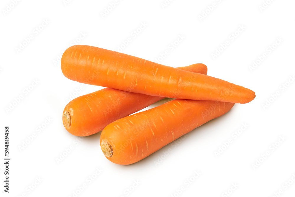 Carrots isolated on white background.
Carrots isolated on white background.