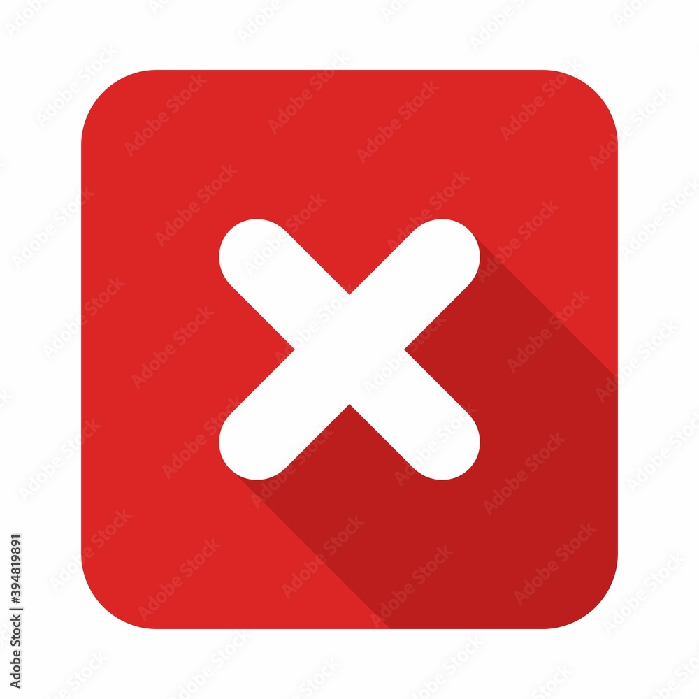 Wrong marks, Cross marks, Rejected, Disapproved, No, False, Not Ok, Wrong Choices, Task Completion, Voting. - vector mark symbols in red. Isolated icon. Wrong marks, Cross marks, Rejected, Disapproved, No, False, Not Ok, Wrong Choices, Task Completion, Voting. - vector mark symbols in red. Isolated icon.