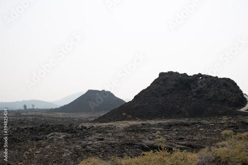 volcanic landscape in island