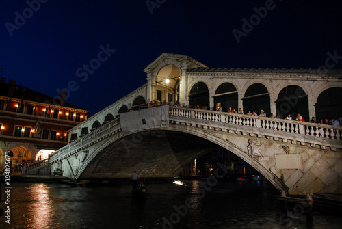 Rialto bridge at night, Venice