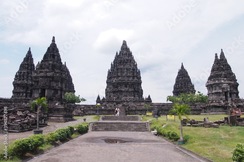 Prambanan Temple aerial park, Yogyakarta, Indonesia